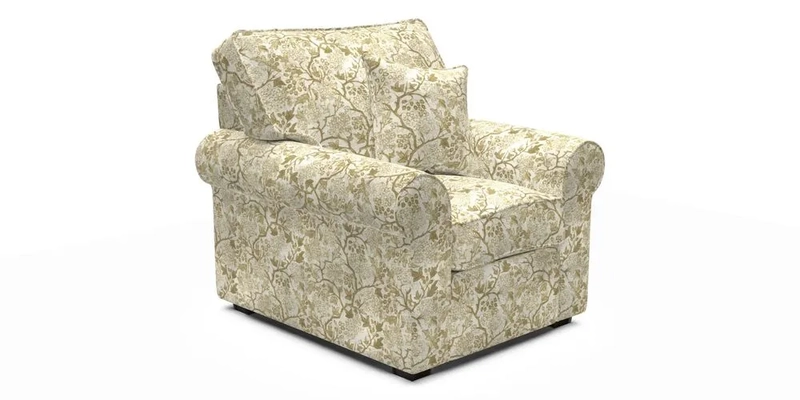 Upperton Chair in Two Tone Plain Biscuit - Loose cover option available