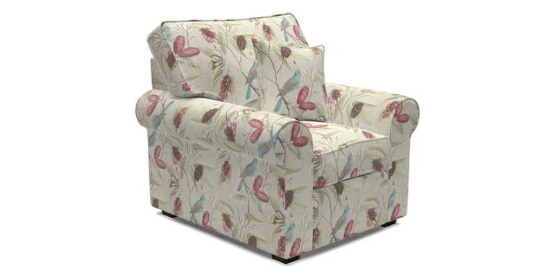 Upperton Chair in Two Tone Plain Biscuit - Loose cover option available