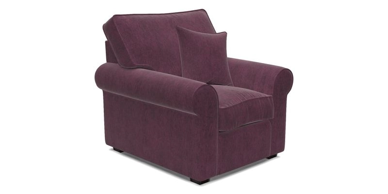 Upperton Chair in Two Tone Plain Biscuit - Loose cover option available