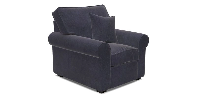 Upperton Chair in Two Tone Plain Biscuit - Loose cover option available