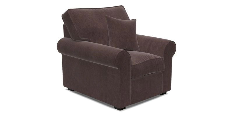 Upperton Chair in Two Tone Plain Biscuit - Loose cover option available
