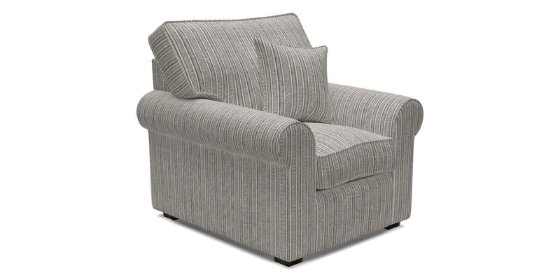 Upperton Chair in Two Tone Plain Biscuit - Loose cover option available