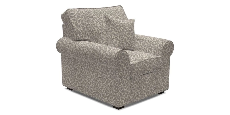 Upperton Chair in Two Tone Plain Biscuit - Loose cover option available