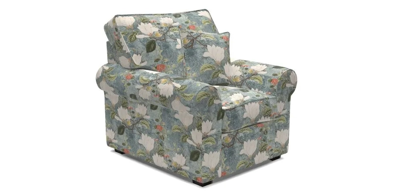 Upperton Chair in Two Tone Plain Biscuit - Loose cover option available