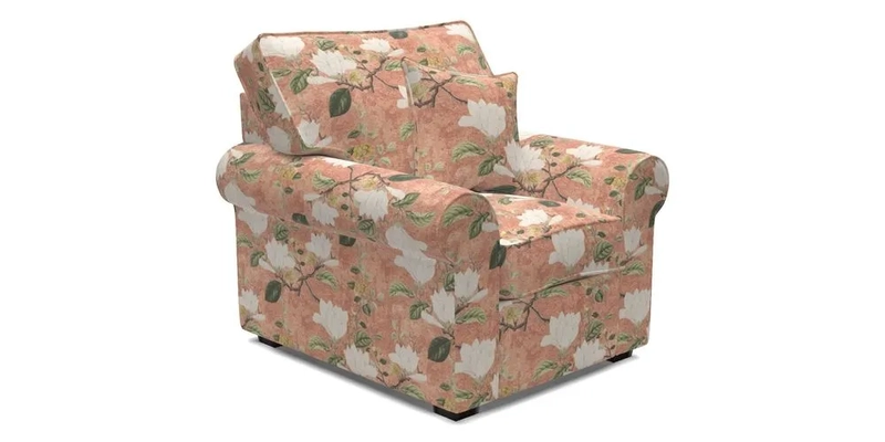 Upperton Chair in Two Tone Plain Biscuit - Loose cover option available