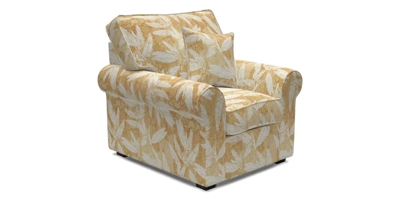 Upperton Chair in Two Tone Plain Biscuit - Loose cover option available