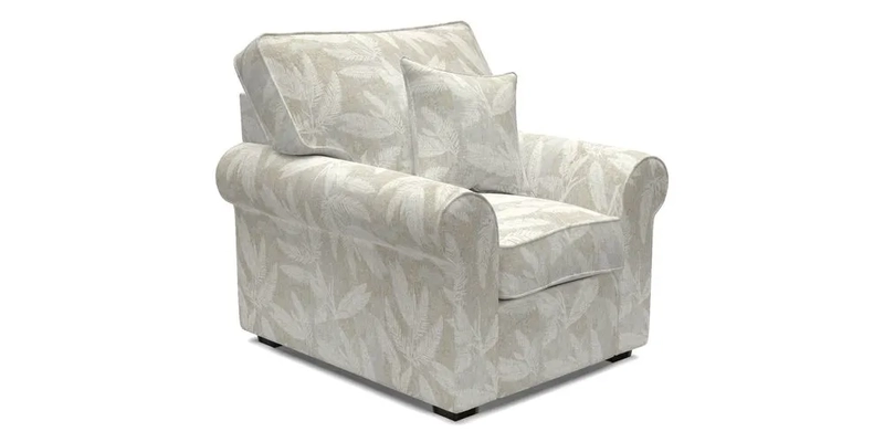 Upperton Chair in Two Tone Plain Biscuit - Loose cover option available