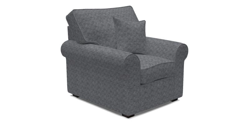Upperton Chair in Two Tone Plain Biscuit - Loose cover option available