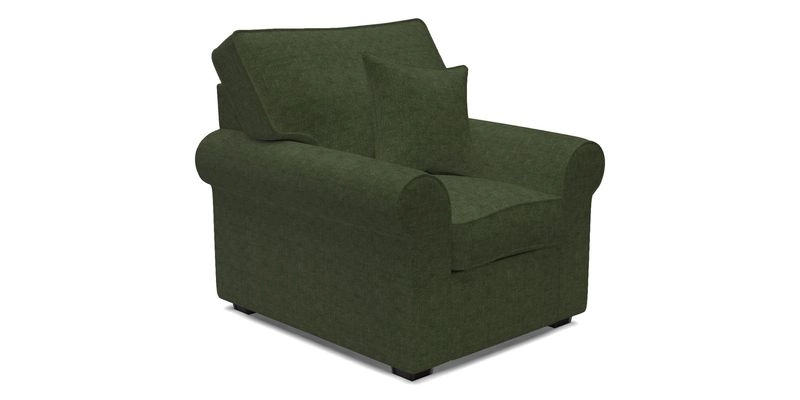 Upperton Chair in Two Tone Plain Biscuit - Loose cover option available