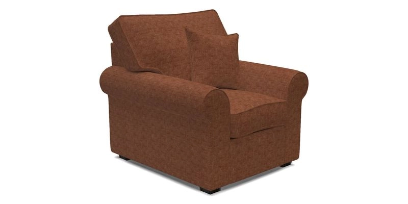 Upperton Chair in Two Tone Plain Biscuit - Loose cover option available