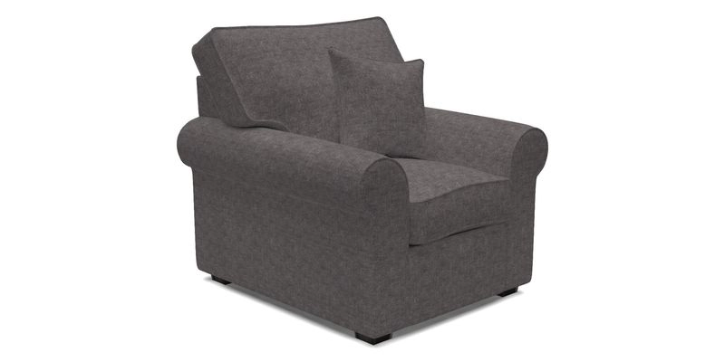 Upperton Chair in Two Tone Plain Biscuit - Loose cover option available