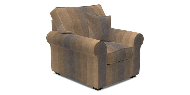 Upperton Chair in Two Tone Plain Biscuit - Loose cover option available