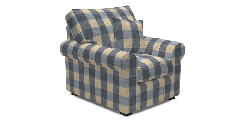 Upperton Chair in Two Tone Plain Biscuit - Loose cover option available