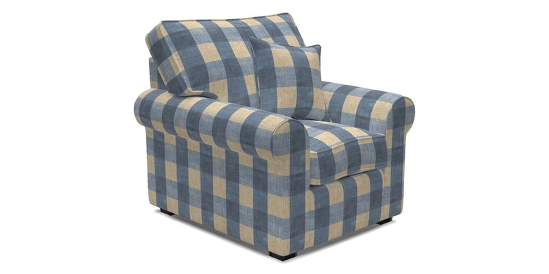 Upperton Chair in Two Tone Plain Biscuit - Loose cover option available