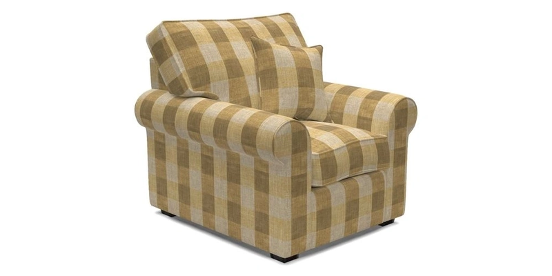 Upperton Chair in Two Tone Plain Biscuit - Loose cover option available
