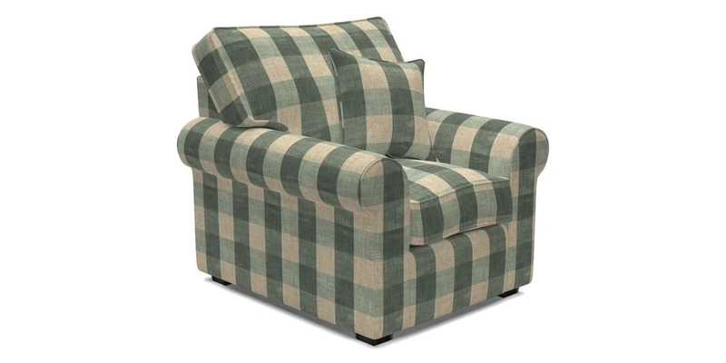 Upperton Chair in Two Tone Plain Biscuit - Loose cover option available