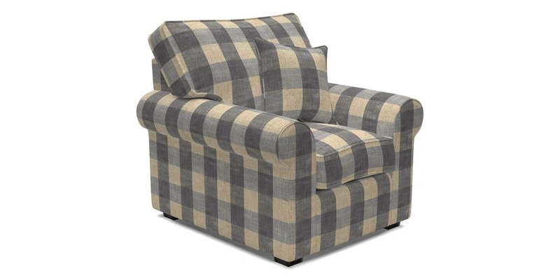 Upperton Chair in Two Tone Plain Biscuit - Loose cover option available