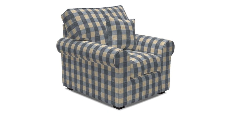 Upperton Chair in Two Tone Plain Biscuit - Loose cover option available