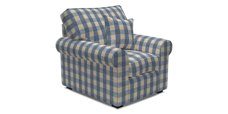 Upperton Chair in Two Tone Plain Biscuit - Loose cover option available