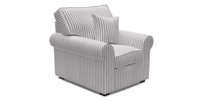 Upperton Chair in Two Tone Plain Biscuit - Loose cover option available