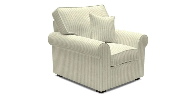 Upperton Chair in Two Tone Plain Biscuit - Loose cover option available