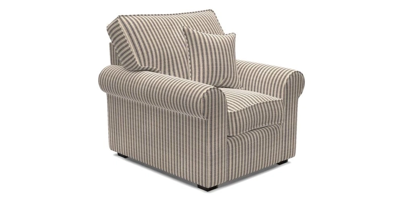 Upperton Chair in Two Tone Plain Biscuit - Loose cover option available