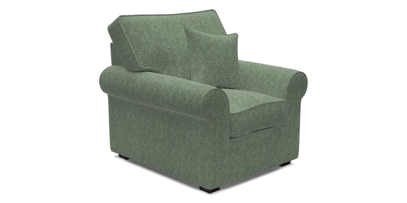 Upperton Chair in Two Tone Plain Biscuit - Loose cover option available