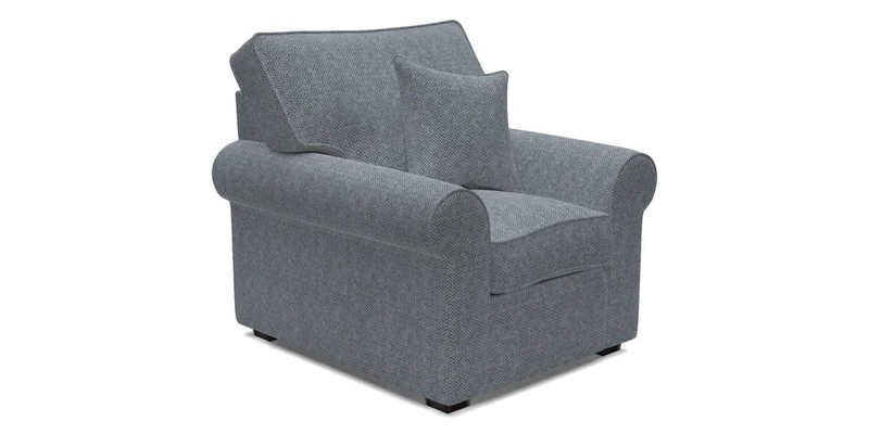 Upperton Chair in Two Tone Plain Biscuit - Loose cover option available