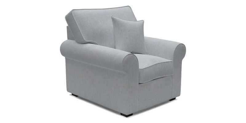 Upperton Chair in Two Tone Plain Biscuit - Loose cover option available