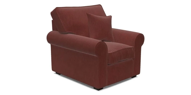 Upperton Chair in Two Tone Plain Biscuit - Loose cover option available