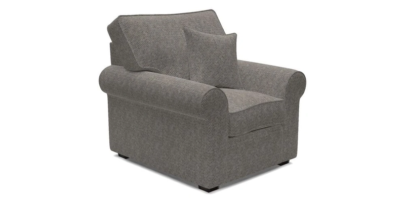 Upperton Chair in Two Tone Plain Biscuit - Loose cover option available