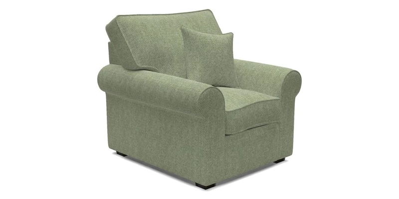 Upperton Chair in Two Tone Plain Biscuit - Loose cover option available