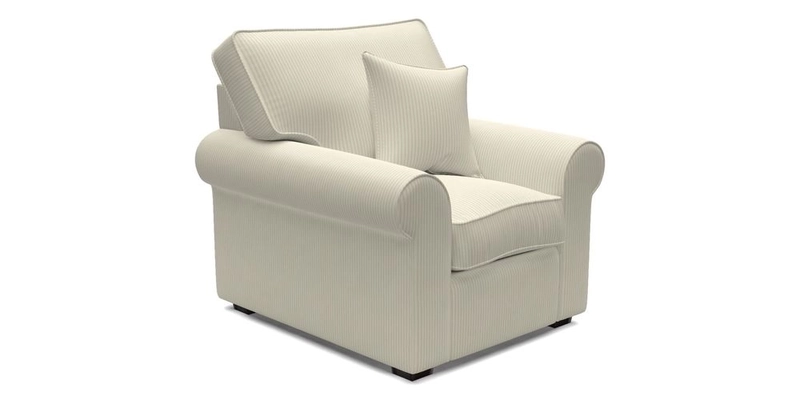 Upperton Chair in Two Tone Plain Biscuit - Loose cover option available