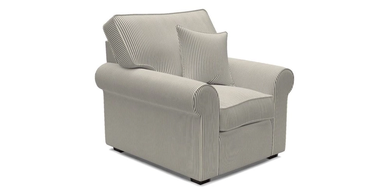 Upperton Chair in Two Tone Plain Biscuit - Loose cover option available