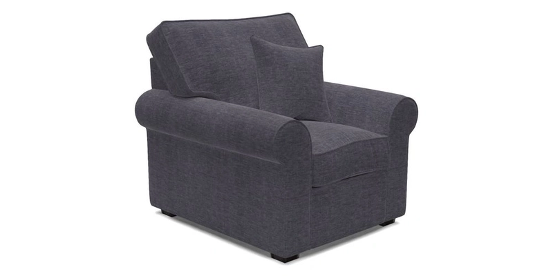 Upperton Chair in Two Tone Plain Biscuit - Loose cover option available