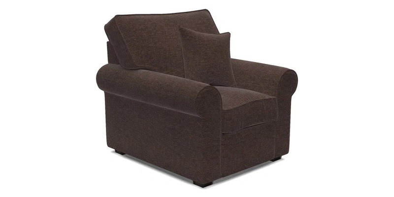 Upperton Chair in Two Tone Plain Biscuit - Loose cover option available
