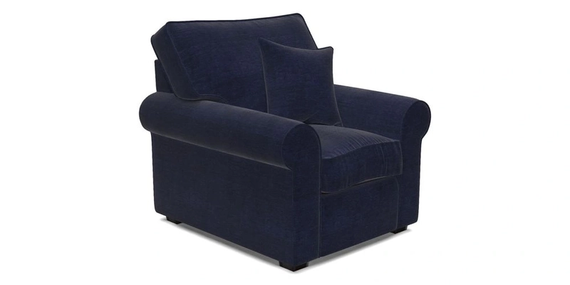 Upperton Chair in Two Tone Plain Biscuit - Loose cover option available