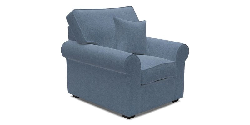 Upperton Chair in Two Tone Plain Biscuit - Loose cover option available
