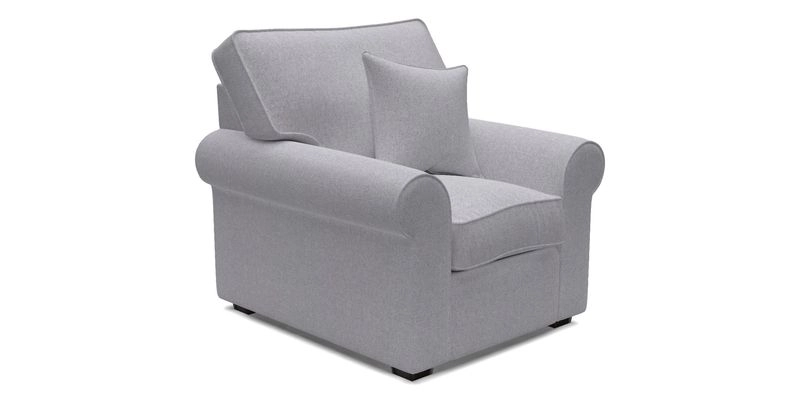 Upperton Chair in Two Tone Plain Biscuit - Loose cover option available
