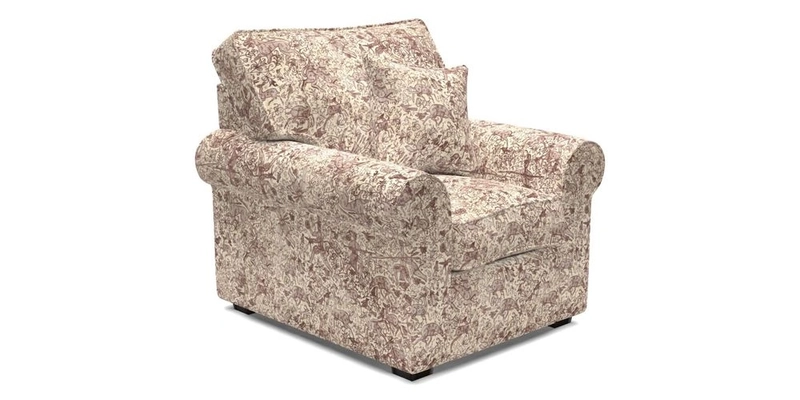 Upperton Chair in Two Tone Plain Biscuit - Loose cover option available