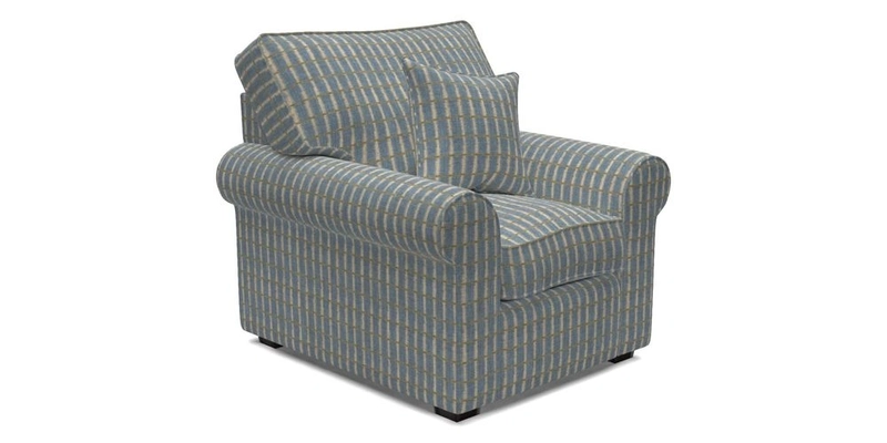 Upperton Chair in Two Tone Plain Biscuit - Loose cover option available