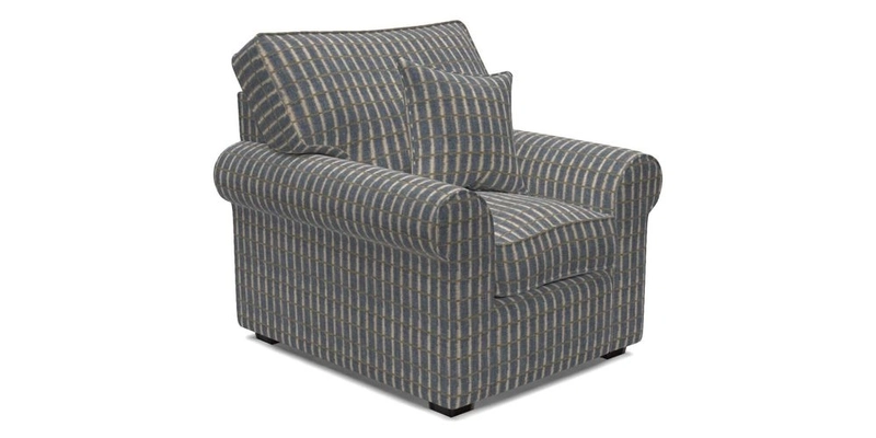Upperton Chair in Two Tone Plain Biscuit - Loose cover option available