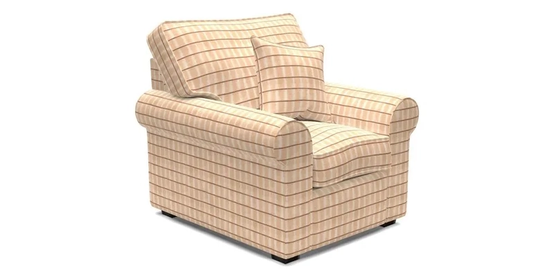 Upperton Chair in Two Tone Plain Biscuit - Loose cover option available