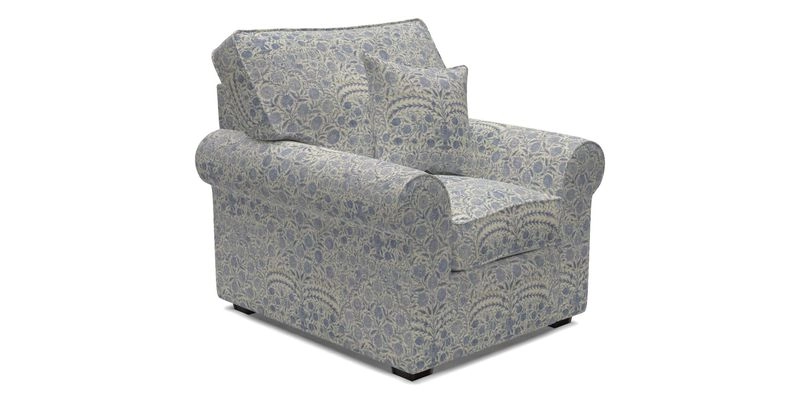Upperton Chair in Two Tone Plain Biscuit - Loose cover option available