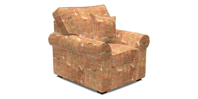 Upperton Chair in Two Tone Plain Biscuit - Loose cover option available