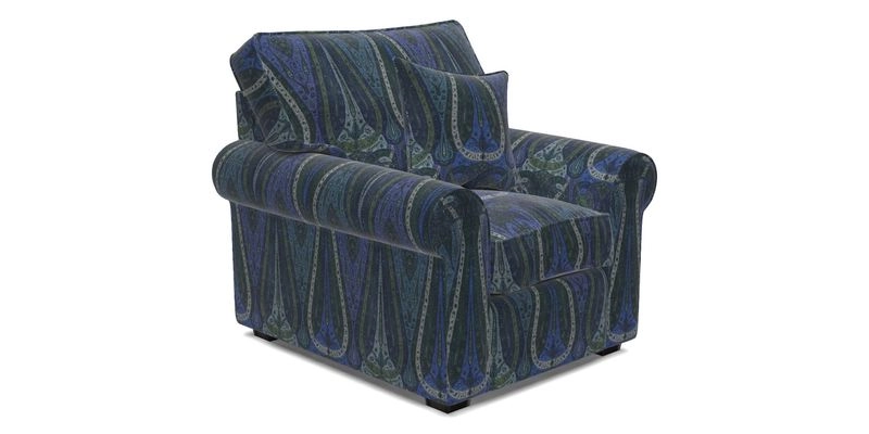 Upperton Chair in Two Tone Plain Biscuit - Loose cover option available