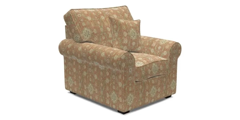 Upperton Chair in Two Tone Plain Biscuit - Loose cover option available