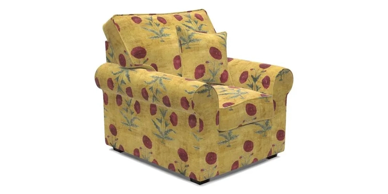 Upperton Chair in Two Tone Plain Biscuit - Loose cover option available