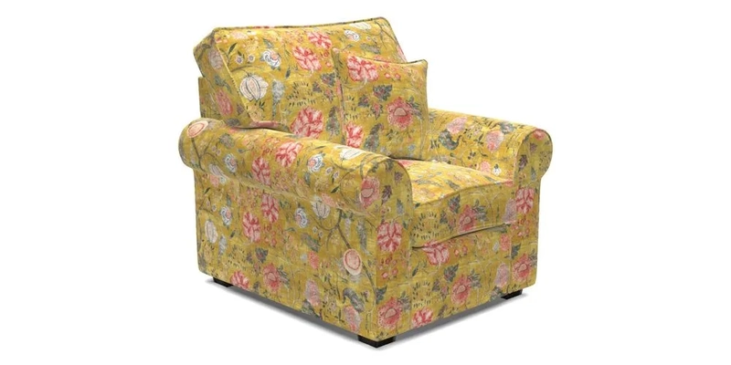 Upperton Chair in Two Tone Plain Biscuit - Loose cover option available