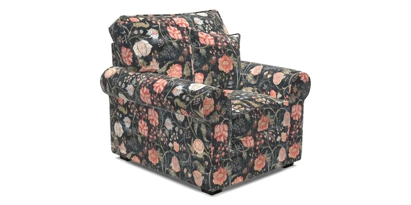 Upperton Chair in Two Tone Plain Biscuit - Loose cover option available